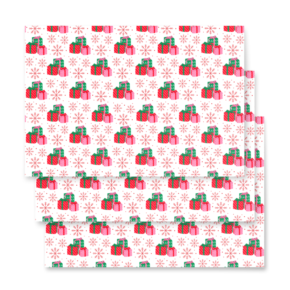 Holiday Wrapping Paper Sheets | Festive Christmas Gift Wrap | PrettyWrapsCo
