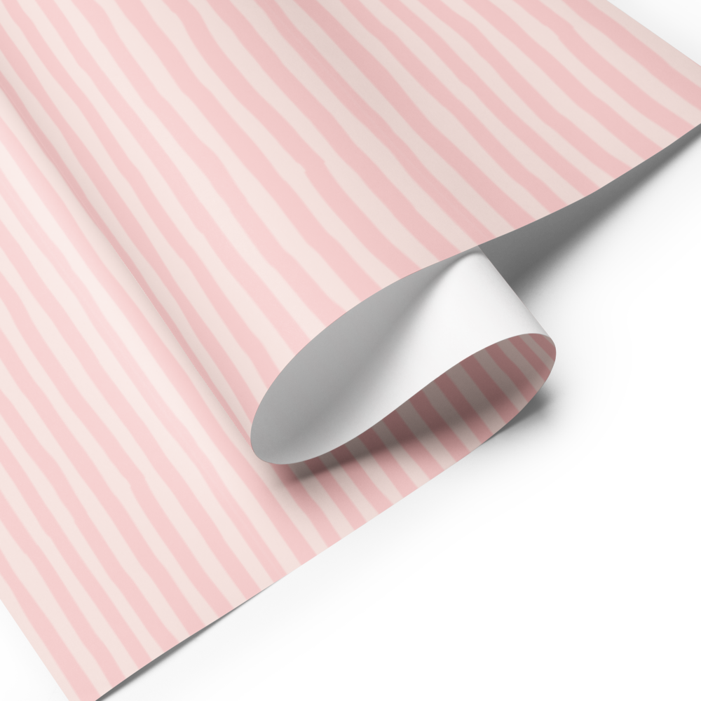 Pink Stripe Wrapping Paper