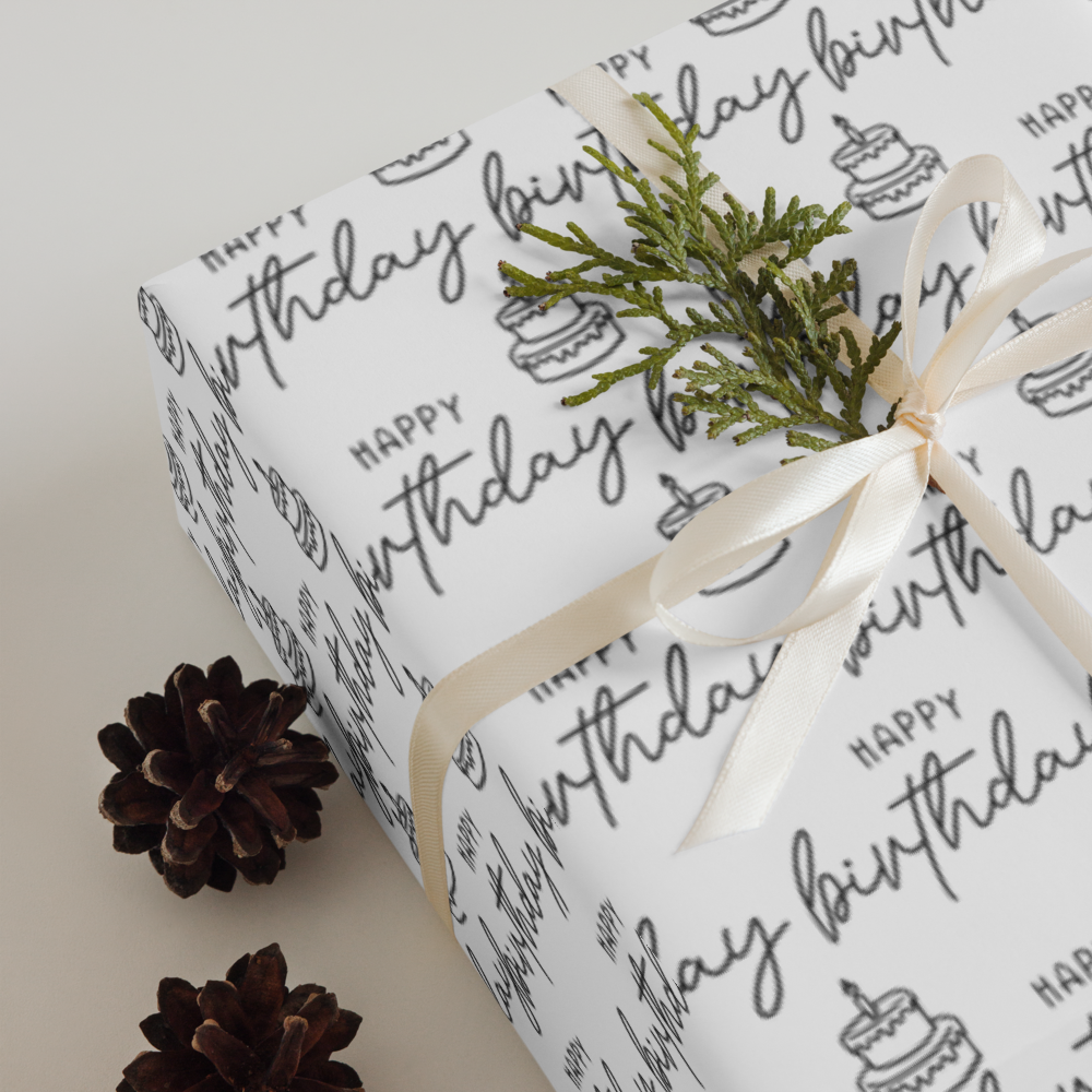 Birthday Wrapping Paper Sheets | Premium Gift Wrap | PrettyWrapsCo