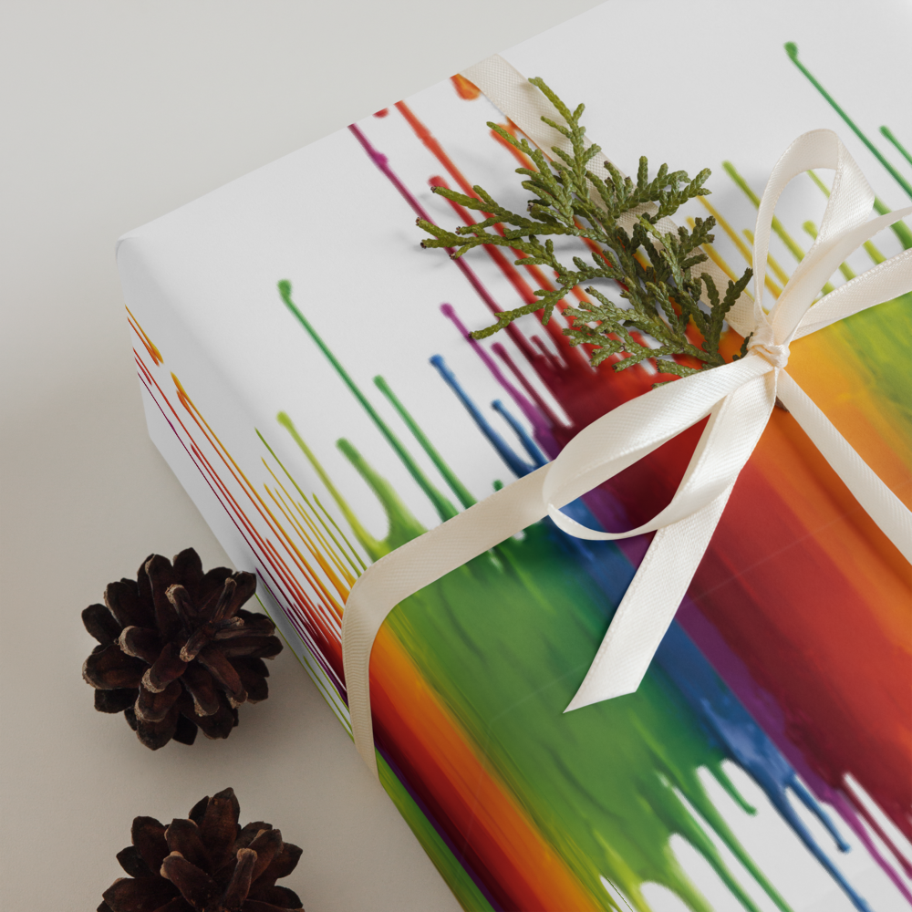 Colorful Moments Wrapping Paper Sheets | Vibrant Gift Wrap | PrettyWrapsCo