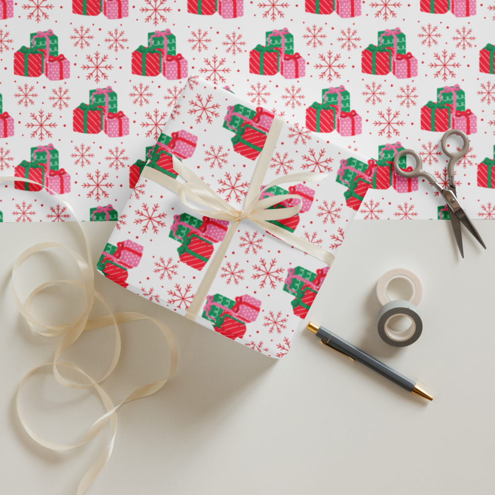 Holiday Wrapping Paper Sheets | Festive Christmas Gift Wrap | PrettyWrapsCo