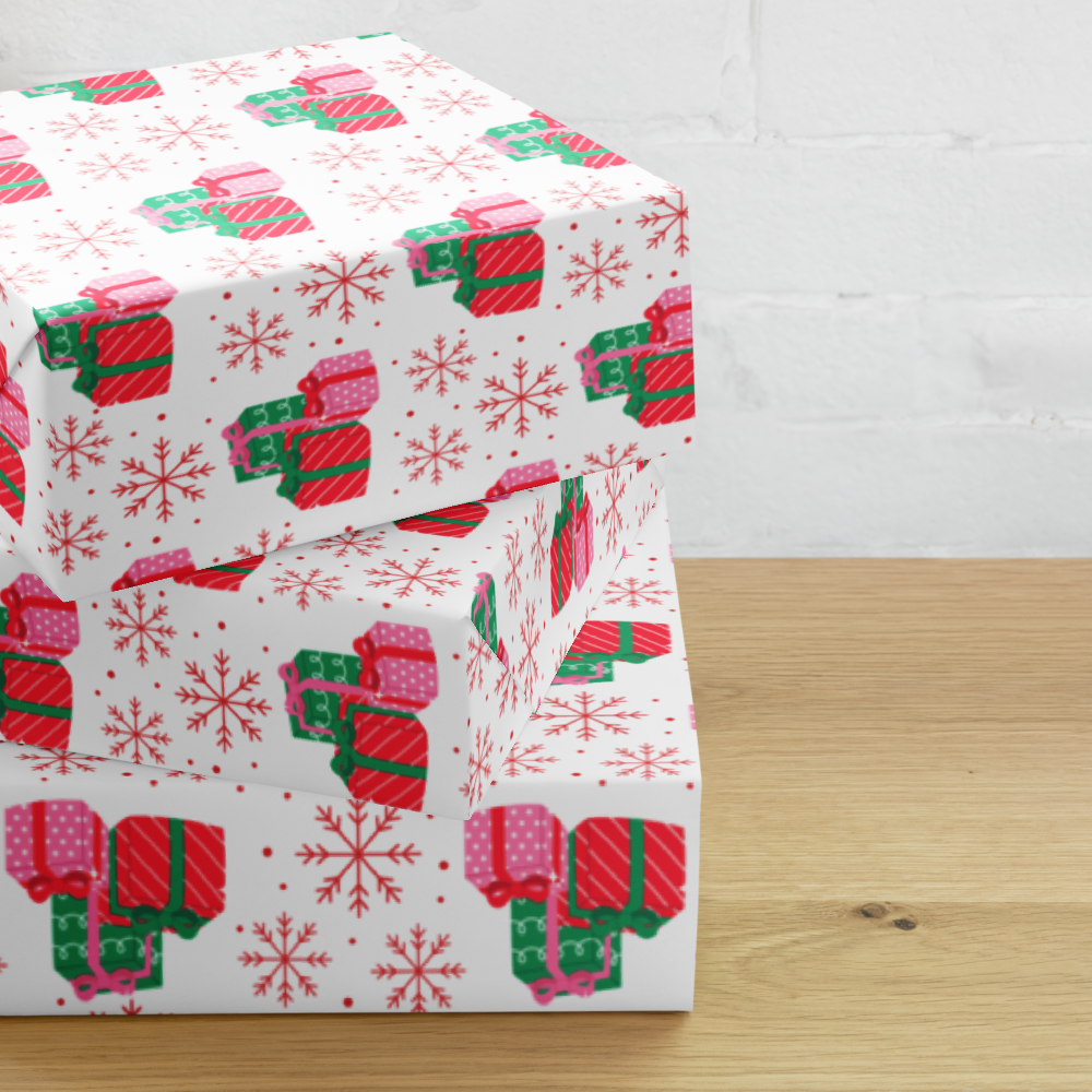 Holiday Wrapping Paper Sheets | Festive Christmas Gift Wrap | PrettyWrapsCo