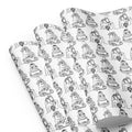 Bridal Wrapping Paper Sheets-white matte 28.75x19.75inches| PrettyWrapsCo