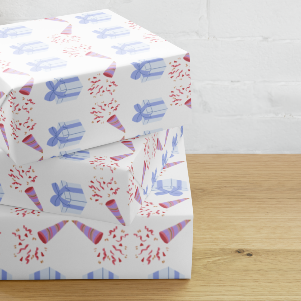 Fun Birthday Wrapping Paper Sheets | Colorful Gift Wrap | PrettyWrapsCo