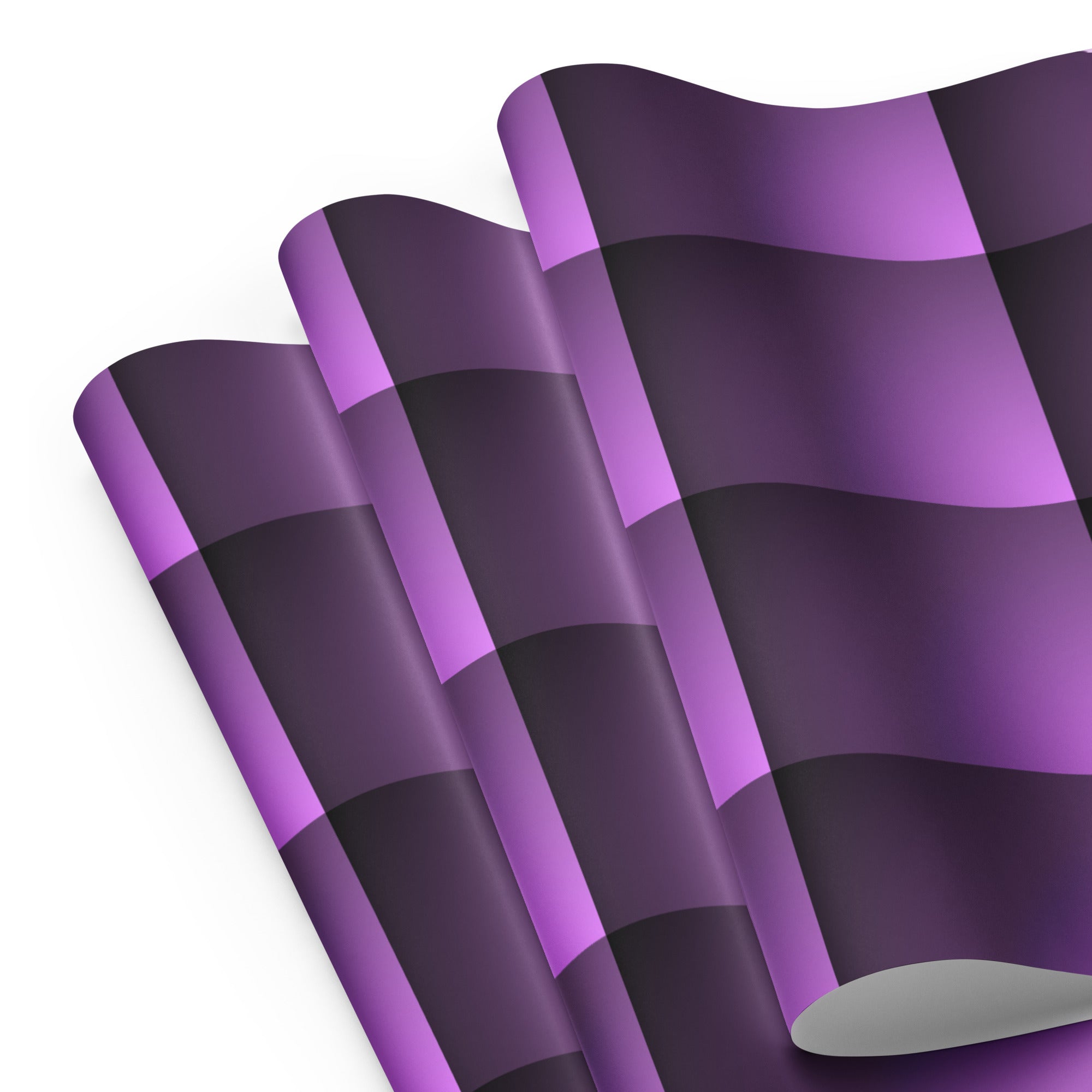 Purple and black checkered pattern on a white background