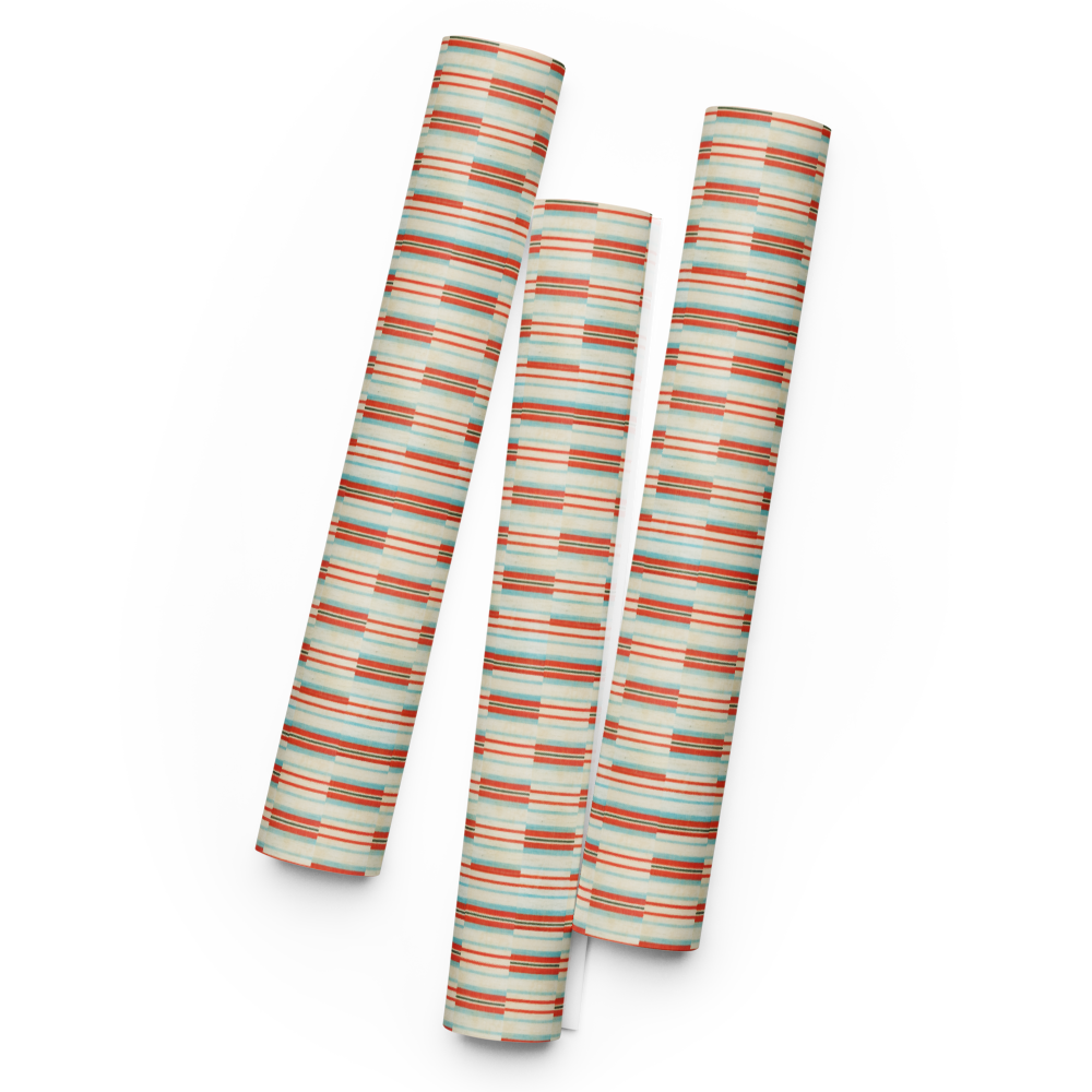 Heritage Stripe Wrapping Paper Sheets | Classic Gift Wrap | PrettyWrapsCo