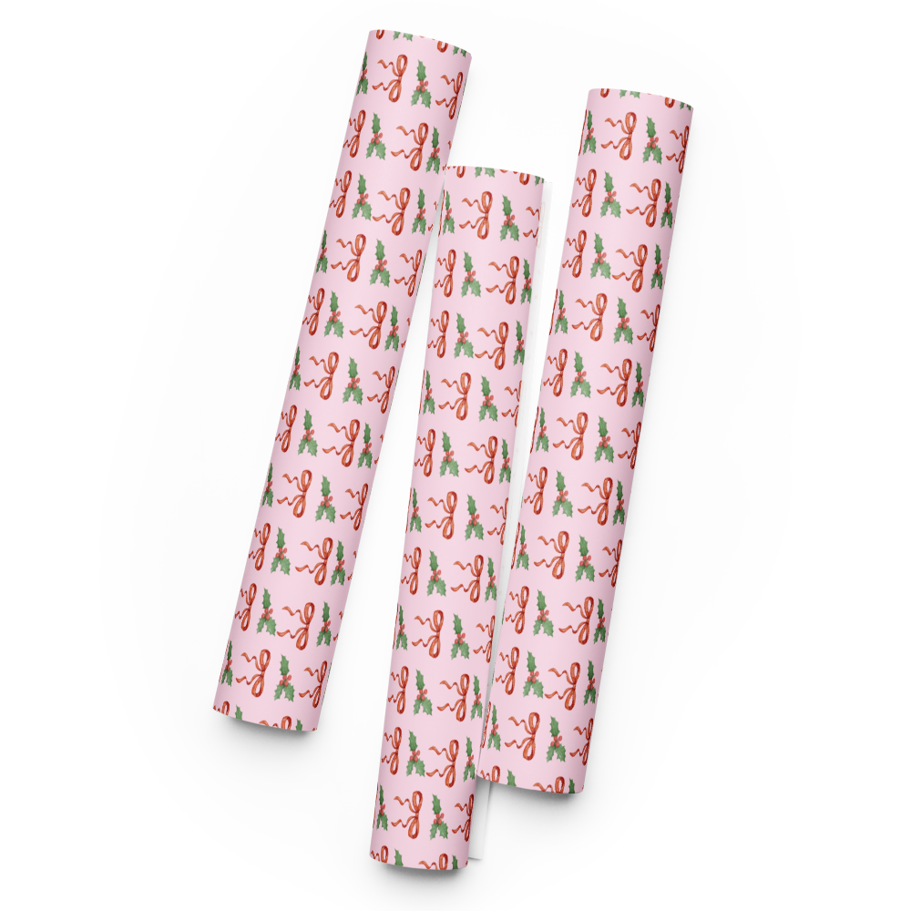 Holiday Bow Wrapping Paper Sheets | Christmas Gift Wrap | PrettyWrapsCo