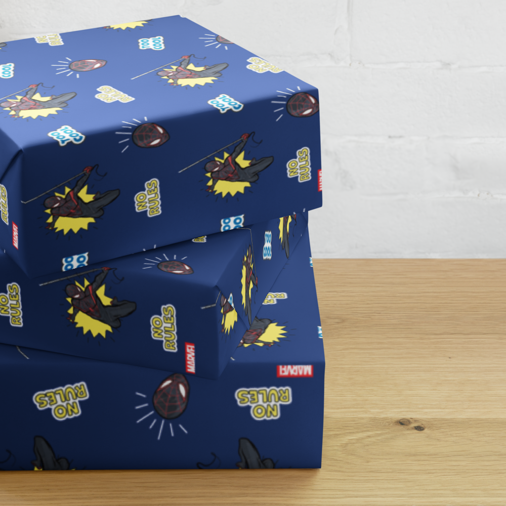 Spider Man Inspired Wrapping Sheet | Kids Birthday Gift Wrap | PrettyWrapsCo