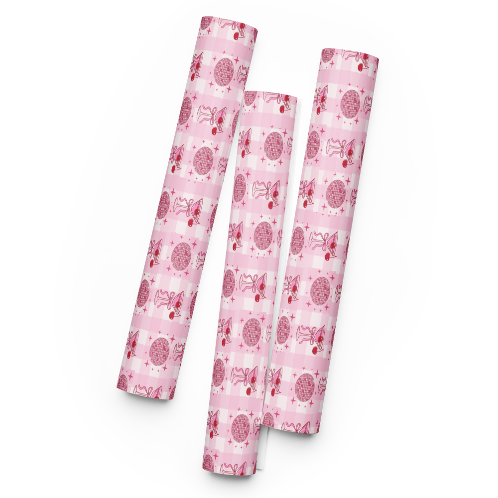 Sip & Sparkle Wrapping Paper Sheets | Celebration Gift Wrap | PrettyWrapsCo