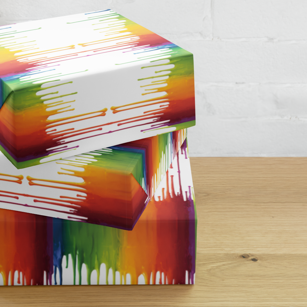 Colorful Moments Wrapping Paper Sheets | Vibrant Gift Wrap | PrettyWrapsCo
