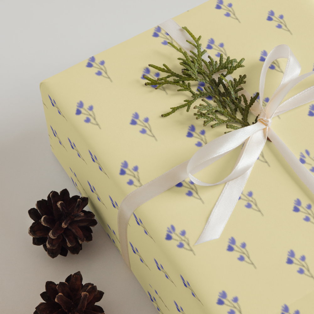 Butter Yellow Wrapping Paper Sheets | Spring Gift Wrap | PrettyWrapsCo