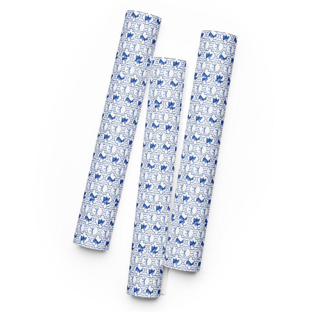 Bows & Bunnies Wrapping Paper Sheets | Easter Gift Wrap | PrettyWrapsCo